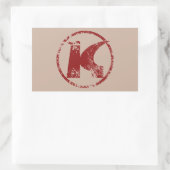 Konsum Rechteckiger Aufkleber (Tasche)