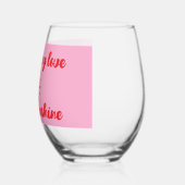 Konsumende Liebe im Sonnenscheinglas Weinglas Ohne Stiel (Links)