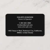 Kontakt & Adresse & Services - Berufliche HVAC Visitenkarte (Rückseite)