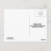 Kontakt Donald J. Trump HUGE Postcard Postkarte (Rückseite)