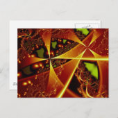 Kontakt Fraktal Art Postkarte (Vorne/Hinten)