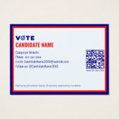 Kontakt für die politische Kampagne 2026 (Rückseite)