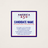 Kontakt für die politische Kampagne 2026 (Vorderseite)