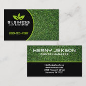 Kontakt für Grüngrüne Rasenmäher Visitenkarte (Vorne/Hinten)