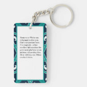 Kontakt für medizinische Allergie Kontakt mit eine Schlüsselanhänger (Rückseite)