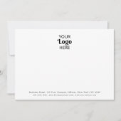 Kontakt für Minimalistische Unternehmen Mitteilungskarte (Vorderseite)