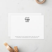 Kontakt für Minimalistische Unternehmen Mitteilungskarte (Vorderseite/Rückseite Beispiel)