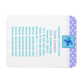 Kontakt im Notfall: Premium-Schmetterlingswaage Magnet (Horizontal)