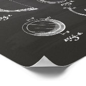 Kontakt Lens 1950 Chalkboard für Patentkunst Poster (Ecke)