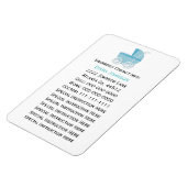 Kontakt-Magnet für Notfälle: Blue Baby Carriage Magnet (Linke Seite)