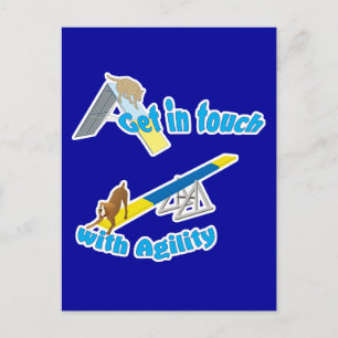 Kontakt mit Agility aufnehmen Postkarte