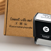 Kontakt mit dem Notar-Marketing der sozialen Medie Permastempel