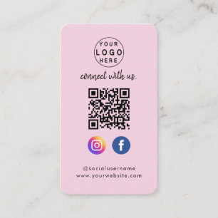 Kontakt mit uns QR-Code für soziale Medien Visitenkarte