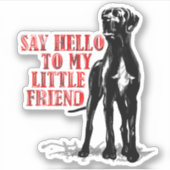 Kontakt Sticker lustig Großes Ding (Vorderseite)