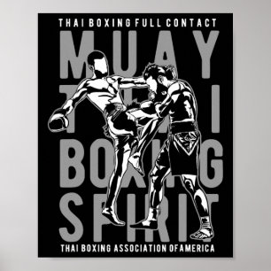 Kontakt Thai Boxing Organisation America Muay Poster