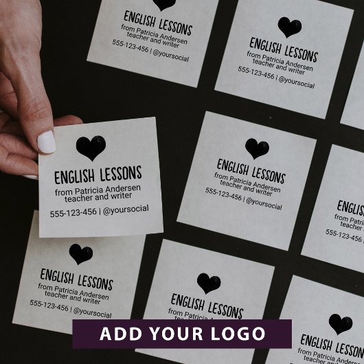 Kontakt zum niedlichen Privatlehrer-Logo Permastempel