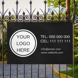 Kontakt zur Werbeaktion für das Schwarz-Weiß-Logo Banner