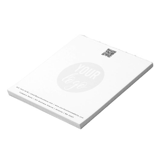 Kontaktdetails für Minimalistische QR-Codes für Fi Notizblock (Rotiert)