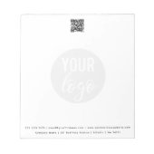 Kontaktdetails für Minimalistische QR-Codes für Fi Notizblock (Vorderseite)