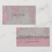 Kontaktieren Sie mich künstlerisch stilvoll rosa g Visitenkarte (Vorne/Hinten)