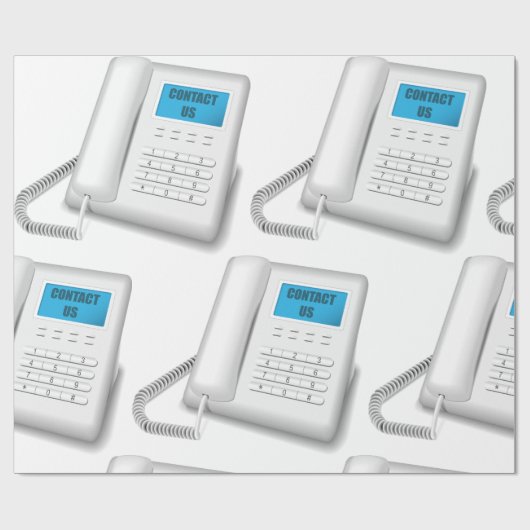 Kontaktieren Sie uns Telefon Geschenkpapier (Flach)