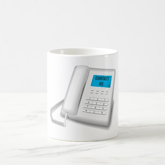 Kontaktieren Sie uns Telefon Kaffeetasse