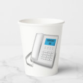 Kontaktieren Sie uns Telefon Pappbecher (Vorderseite)