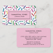 Kontaktinformation für gescannte Crayons Visitenkarte (Vorne/Hinten)