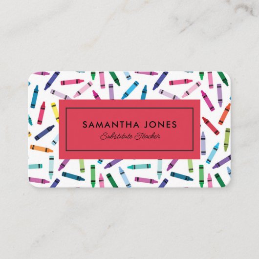 Kontaktinformation für gescannte Crayons Visitenkarte (Vorderseite)