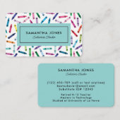 Kontaktinformation für gescannte Crayons Visitenkarte (Vorne/Hinten)