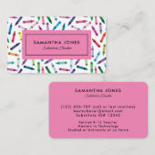 Kontaktinformation für gescannte Crayons Visitenkarte (Vorne/Hinten)