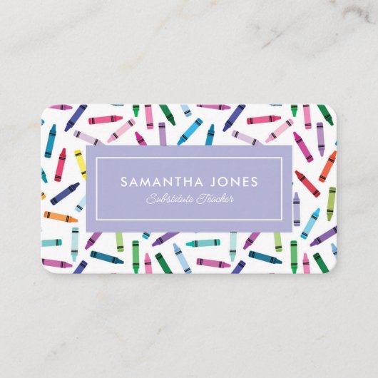 Kontaktinformation für gescannte Crayons Visitenkarte (Vorderseite)