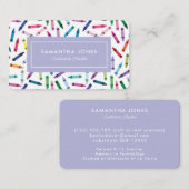 Kontaktinformation für gescannte Crayons Visitenkarte (Vorne/Hinten)