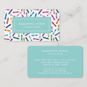 Kontaktinformation für gescannte Crayons Visitenkarte (Vorne/Hinten)