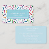 Kontaktinformation für gescannte Crayons Visitenkarte (Vorne/Hinten)