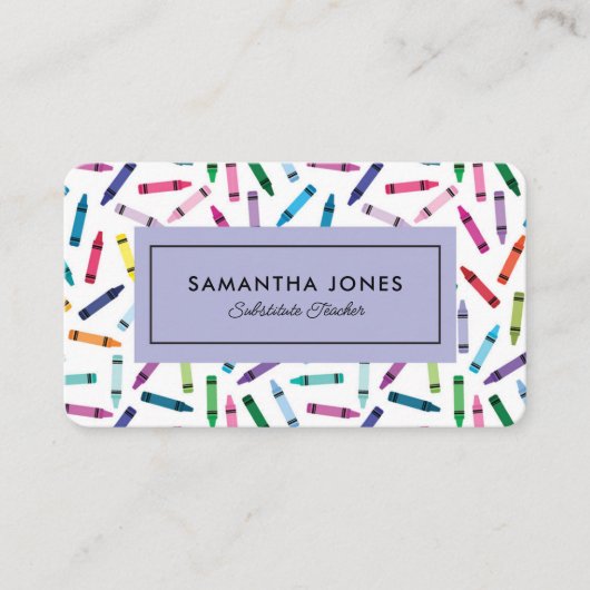 Kontaktinformation für gescannte Crayons Visitenkarte (Vorderseite)