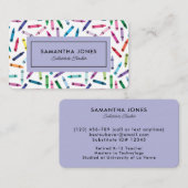 Kontaktinformation für gescannte Crayons Visitenkarte (Vorne/Hinten)