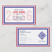 Kontaktinformation zur zweisprachigen Kampagne für Visitenkarte (Vorne/Hinten)