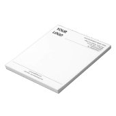 Kontaktinformationen für benutzerdefinierte Firmen Notizblock (Rotiert)