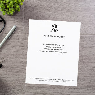 Kontaktinformationen für das Firmenlogo - benutzer Flyer