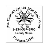 Kontaktinformationen für die Graue Tintenfisch Zuh Permastempel (Design)