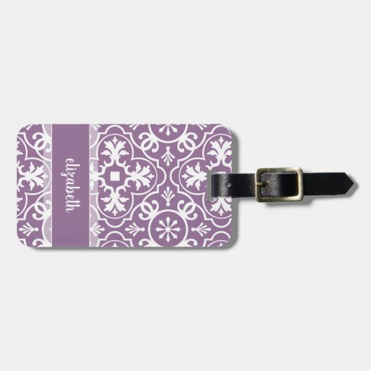 Kontaktinformationen für moderne Fliesenmuster - O Gepäckanhänger (Vorderseite horizontal)