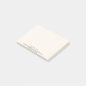 Kontaktinformationen zu Beige Creme Post-it Klebezettel (angewinkelt)