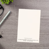 Kontaktinformationen zu Beige Creme Post-it Klebezettel