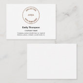 Kontaktinformationen zu Ihrem Firmenlogo Visitenkarte (Vorne/Hinten)