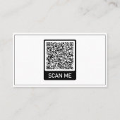 Kontaktinformationen zu Ihrem QR-Code Einfach Pers Visitenkarte (Rückseite)