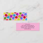 Kontaktinformationen zu mehrfarbigen Dot Kids Telefonnummerkarte (Vorne/Hinten)