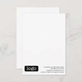 Kontaktinformationen zu Office- oder Firmenlogos Mitteilungskarte (Vorne/Hinten)