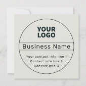 Kontaktinformationen zu Retro-Modern Business oder Einladung (Vorderseite)