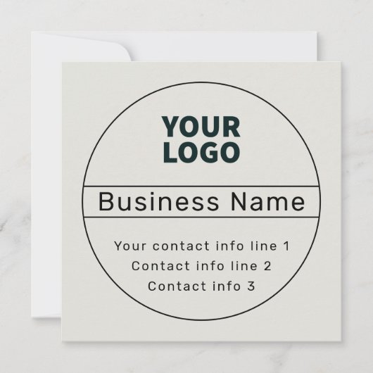 Kontaktinformationen zu Retro-Modern Business oder Einladung (Vorderseite)